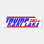 Campagne 2024 President TRUMP & KARI LAKE stemming Bumpersticker (Voorkant)