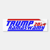 Campagne 2024 President TRUMP VIVEK RAMASWAMY stem Bumpersticker (Voorkant)