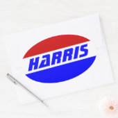 Campagne 2024 President VP KAMALA HARRIS Ovale Sticker (Envelop)