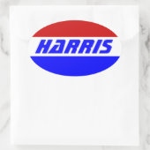 Campagne 2024 President VP KAMALA HARRIS Ovale Sticker (Tas)