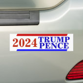 Campagne 2024 TRUMP PENCE President election. Bumpersticker (Op auto)