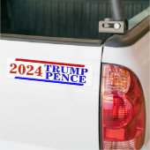 Campagne 2024 TRUMP PENCE President election. Bumpersticker (Op Truck)