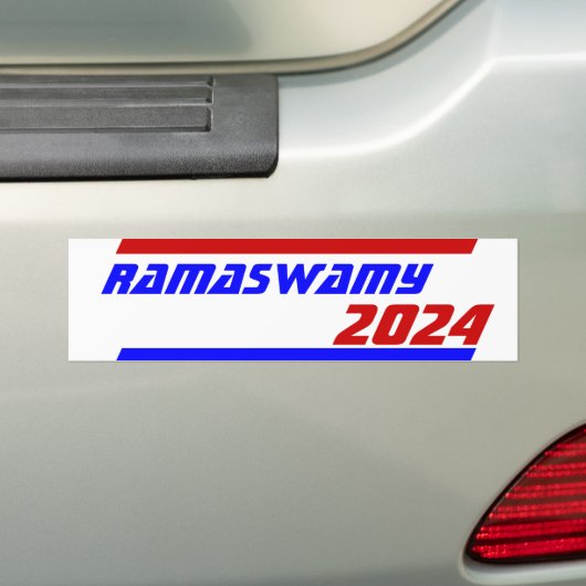 Campagne 2024 verkiezing volgende President V RAMA Bumpersticker (Op auto)