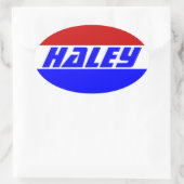 Campagne 2024 Verkiezingen Volgend President Nikki Ovale Sticker (Tas)