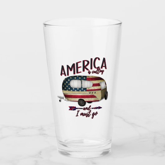 Campagne Amerika belt en ik moet gaan Glas (Voorkant)