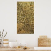 Campagne Atlanta - Kaart van het Panoramiek-burger Poster (Keuken)