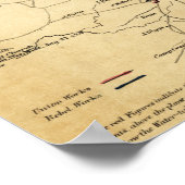 Campagne Atlanta - Kaart van het Panoramiek-burger Poster (Hoek)