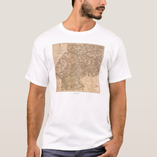 Campagne Atlanta - Panoramische kaart voor de burg T-shirt