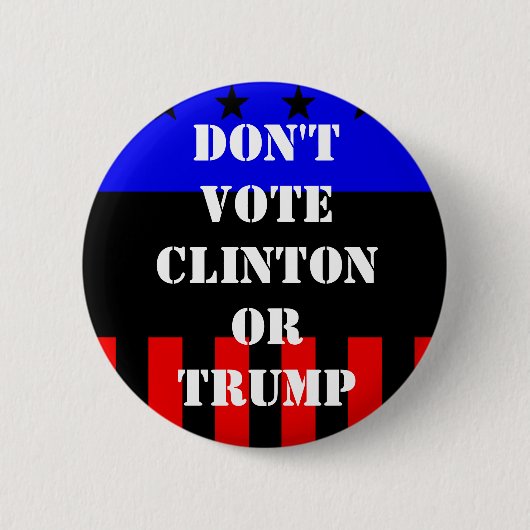 Campagne Button 2016 (geen Clinton of Trump) (Voorkant)