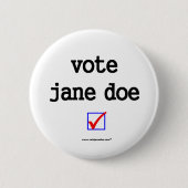 Campagne Button "Stem Jane Doe" (Voorkant)