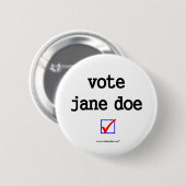 Campagne Button "Stem Jane Doe" (Voorkant /achterkant)