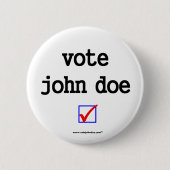 Campagne Button "Stem John Doe" (Voorkant)