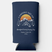 Campagne Camping Squad Retro Family Reunion Camp T Seltzer Blikjeskoeler (Voorkant)