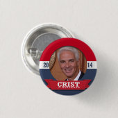 CAMPAGNE CHARLIE CRIST RONDE BUTTON 3,2 CM (Voorkant /achterkant)