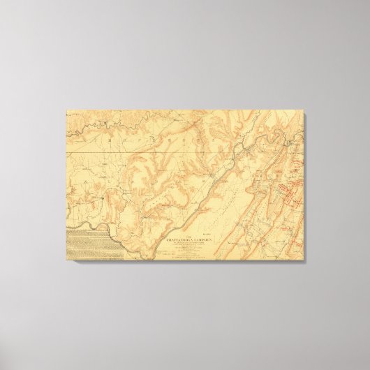 Campagne Chattanooga 3 Canvas Afdruk (Voorkant)