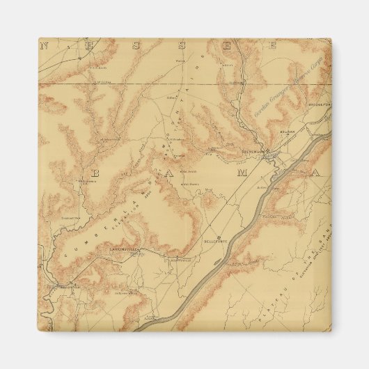 Campagne Chattanooga 3 Magneet (Voorkant)
