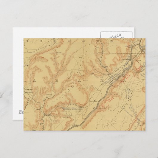 Campagne Chattanooga Briefkaart (Voorkant / Achterkant)