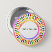 Campagne /Elections/Politics Ronde Button 7,6 Cm (Voorkant /achterkant)