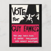 campagne Guy Fawkes Briefkaart (Voorkant)