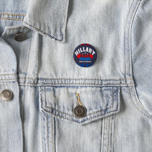 Campagne Hillary Clinton Ronde Button 3,2 Cm (In situ)