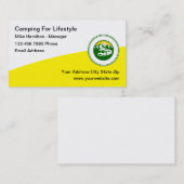 Campagne kampeerterreinen visitekaartje (Voorkant / Achterkant)