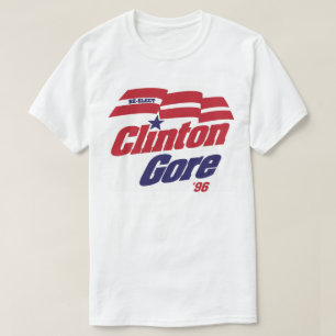  Campagne Logo Clinton/Gore 1996 T-shirt