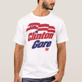  Campagne Logo Clinton/Gore 1996 T-shirt (Voorkant)