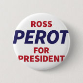  Campagne Logo Ross Perot Ronde Button 5,7 Cm (Voorkant)