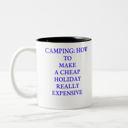 Campagne maakt goedkope feestdagen duur grappig tweekleurige koffiemok (Links)