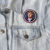 Campagne met hillary Clinton Ronde Button 5,7 Cm (In situ)