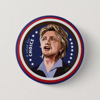 Campagne met hillary Clinton Ronde Button 5,7 Cm