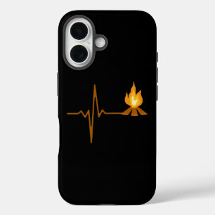 Campagne met kampvuur iPhone 16 hoesje