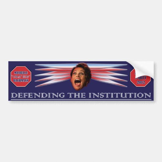Campagne Michelle "Crazy Bird" Bachmann 2012 Bumpersticker (Voorkant)