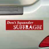 Campagne om de Bumpersticker te laten stemmen (Op auto)