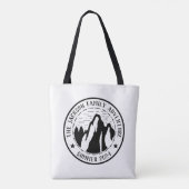 Campagne over de Logo in de bergen Tote Bag (Achterkant)