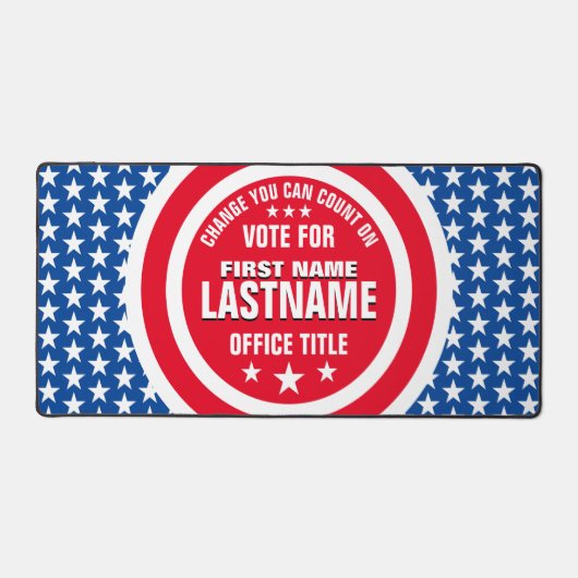 Campagne politieke Sjabloon Bureaumat (Voorkant)