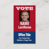 Campagne politieke Sjabloon Visitekaartje (Voorkant)