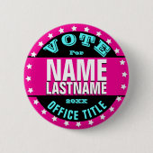 Campagne Sjabloon Aangepast Ronde Button 5,7 Cm (Voorkant)