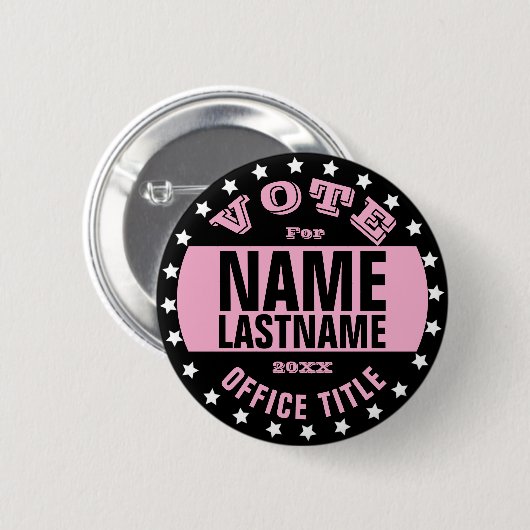 Campagne Sjabloon Aangepast Ronde Button 5,7 Cm (Voorkant /achterkant)