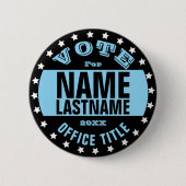 Campagne Sjabloon Aangepast Ronde Button 5,7 Cm (Voorkant)