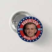 Campagne Sjabloon aangepaste foto Ronde Button 3,2 Cm (Voorkant /achterkant)