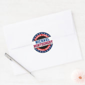 Campagne Sjabloon Klassieke ronde sticker (Envelop)