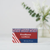 Campagne Sjabloon Stemming Visitekaartje (Staand voorkant)