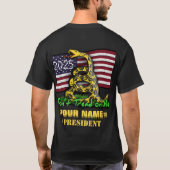 Campagne Sjabloon Tread niet op mij T-shirt (Achterkant)