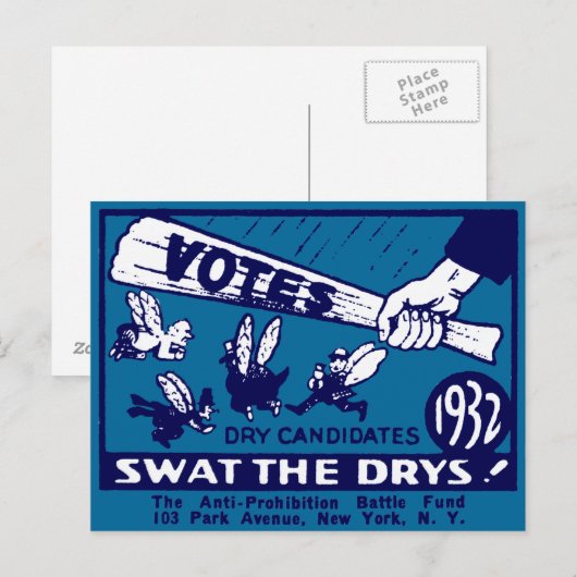 Campagne ter bestrijding van het verbod van 1932 briefkaart (Voorkant / Achterkant)