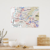 Campagne van de Amerikaanse burgeroorlog Franklin  Poster (Keuken)