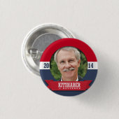 CAMPAGNE VAN JOHN KITZHABER RONDE BUTTON 3,2 CM (Voorkant /achterkant)