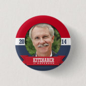 CAMPAGNE VAN JOHN KITZHABER RONDE BUTTON 3,2 CM (Voorkant)