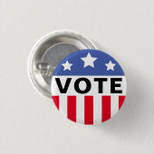 Campagne Verkiezingen Sjabloon stemming Ronde Button 3,2 Cm (Voorkant /achterkant)