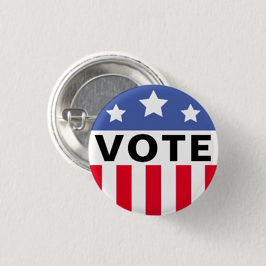 Campagne Verkiezingen Sjabloon stemming Ronde Button 3,2 Cm (Voorkant /achterkant)